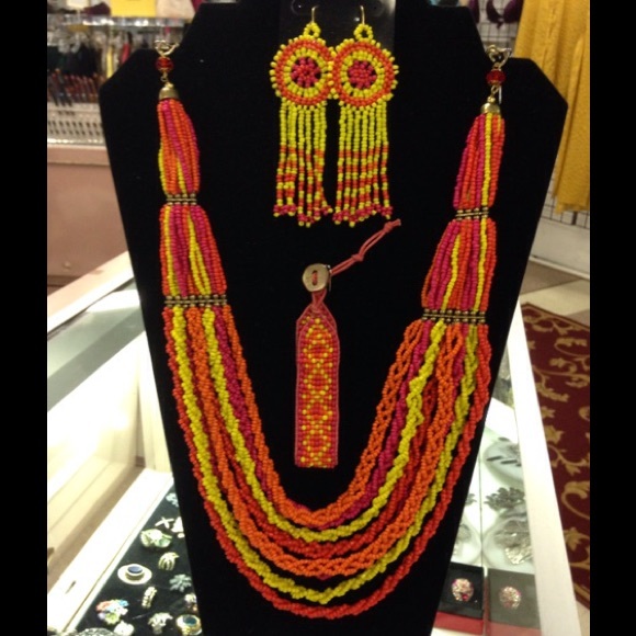 3-Piece Necklace, Earring, and Bracelet Set