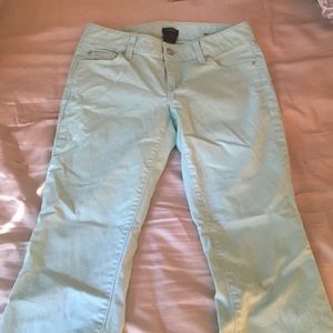 Mint green Ann Taylor capris