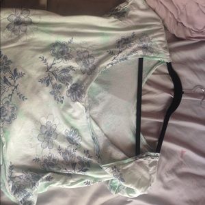 A floral crop top from forever21