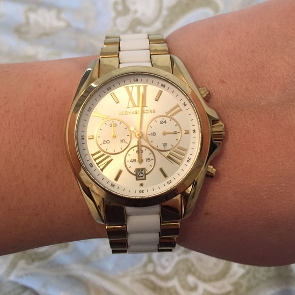 Michael Kors Gold and White watch! ππππ - Picture 2 of 6