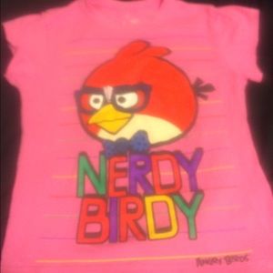 Angry Bird Girls "Nerdy Birdy" tee