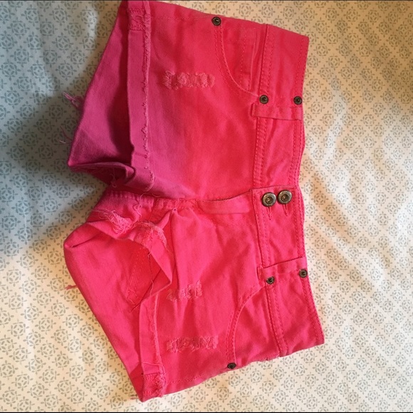 Hot pink shorts