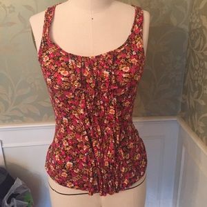 Floral print tank top