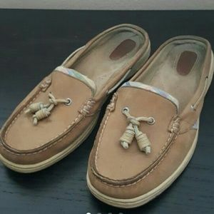 Sperry Topsider slip on mules