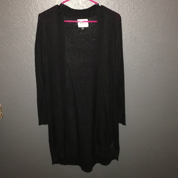 Long Cotton On Black Cardigan