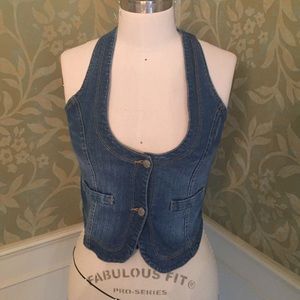 Kids denim vest
