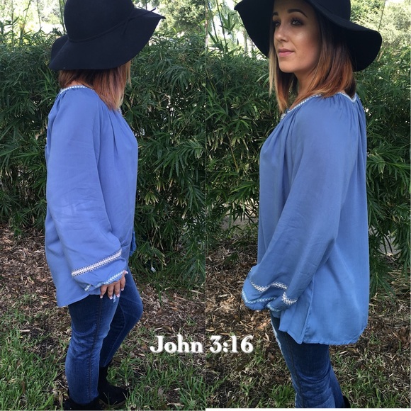 💞Boho chic long sleeve tops - Picture 2 of 4
