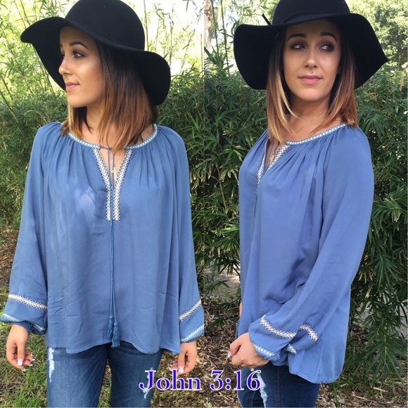 💞Boho chic long sleeve tops - Picture 4 of 4