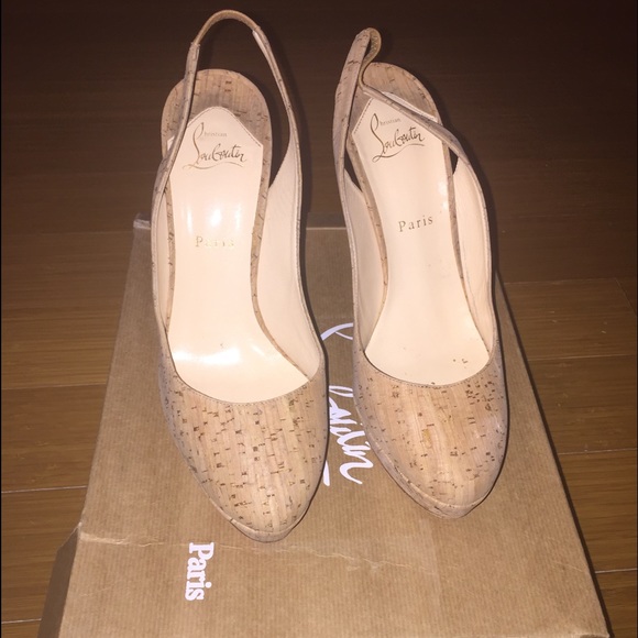 Bianca sling back 140 cork - Picture 1 of 4