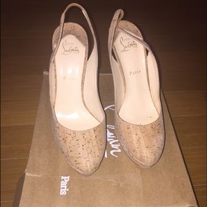 Bianca sling back 140 cork