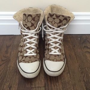 Coach high top sneakers