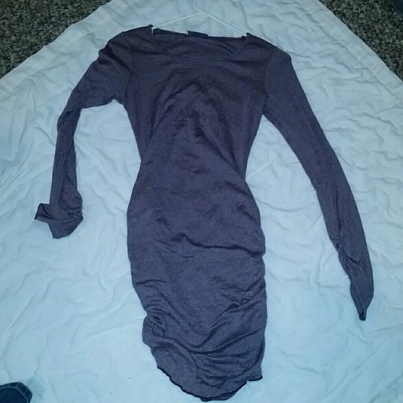 Shimmer purple maternity dress