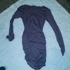 Shimmer purple maternity dress