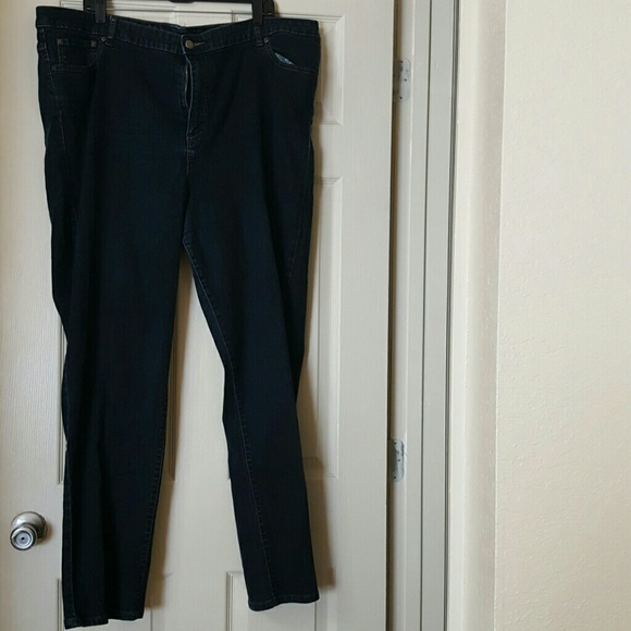 Dark denim jeans