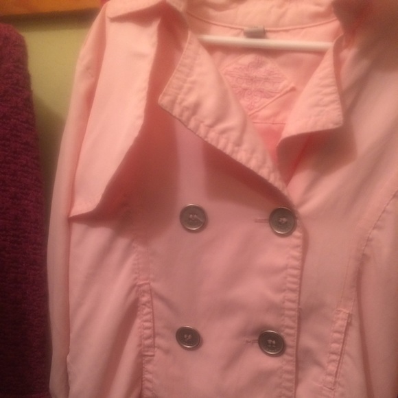 Girls Rain Coat Pink Size 7
