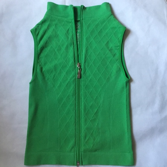 Stretch Textured  Zip Top with Lycra size S
