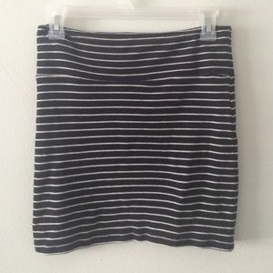 Black & White Bodycon Skirt