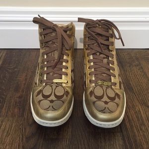 Coach high top sneakers
