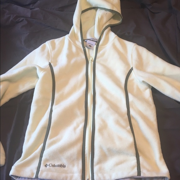 Hooded Light yellow Columbia fleece