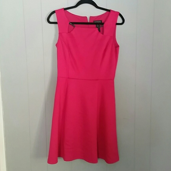 Rose pink a-line dress
