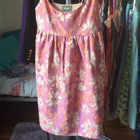 Anthropologie Abstracted Asters Dress aso Glee