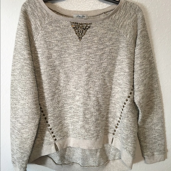 Lucky Brand Lucky Lotus Studded Sweater