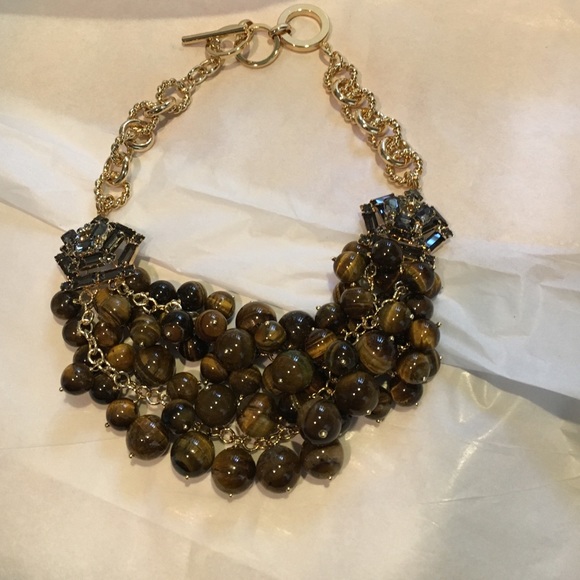 C Wonder tourtise & gold toggle necklace