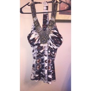 Sequined Halter Top
