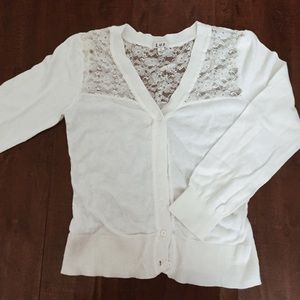 White Cardigan/ Button up Sweater