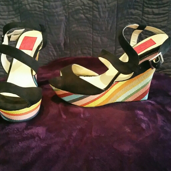 Rainbow color wedges