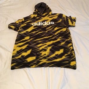 Adidas yellow,black and grey hoodie