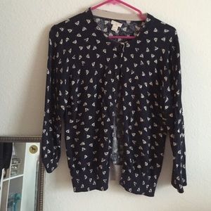 Jcrew rooster cardigan
