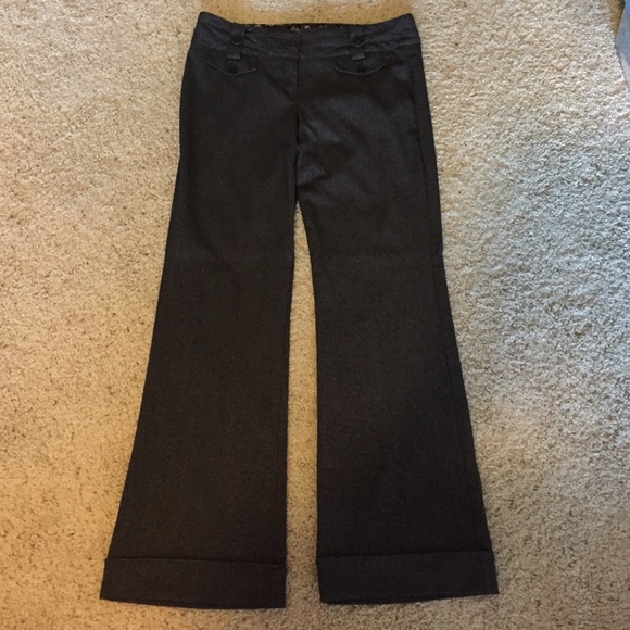 Grey Pin Stripe Dress Pants