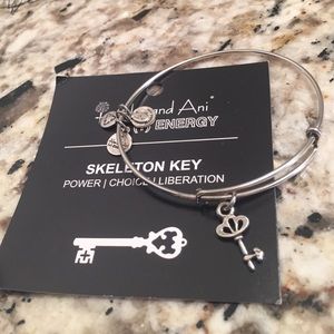 Alex and Ani Skeleton Key Bracelet Russian Silver