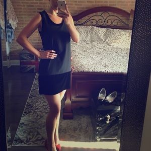 Black sheer/velvet party dress- Sz M