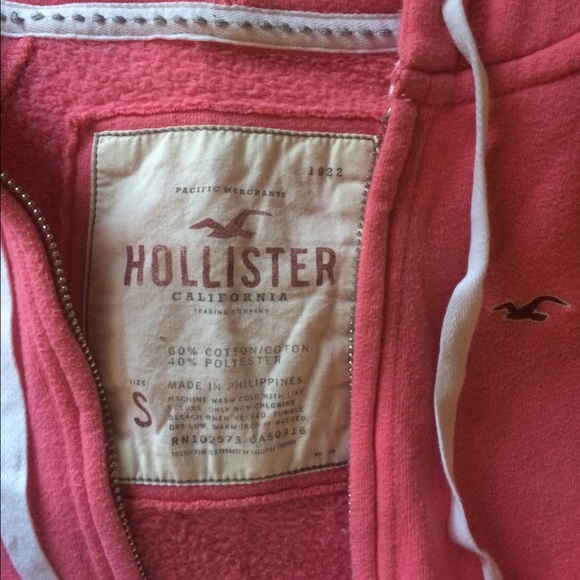 Pink Hollister hooded jacket - Picture 2 of 3