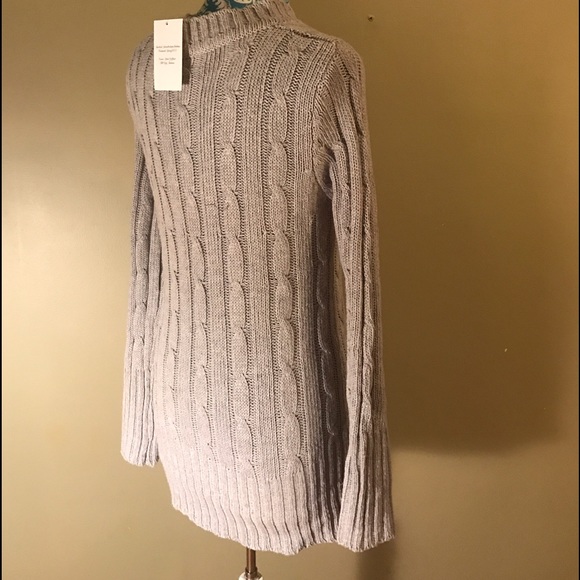 Gray Long Knit Sweater - Picture 4 of 4