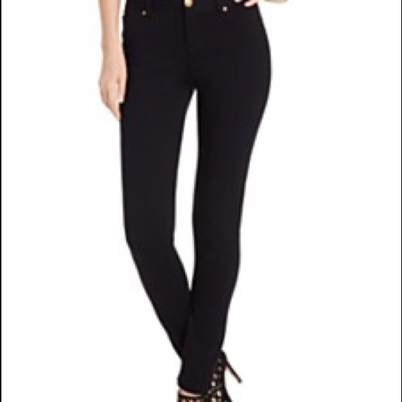 INC stretch skinny pants black