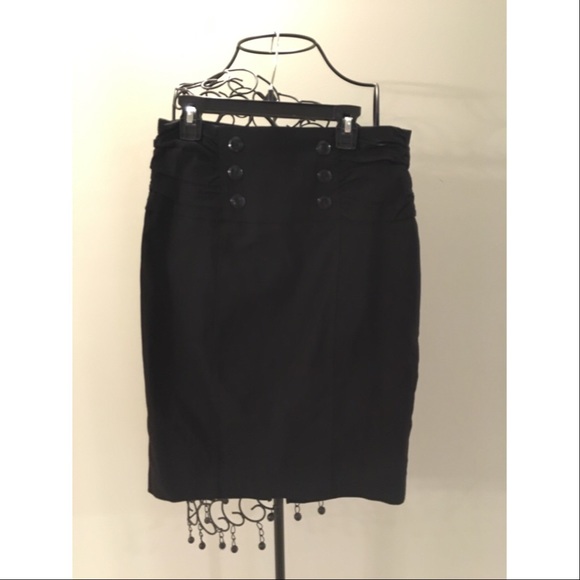 Black dress pencil skirt