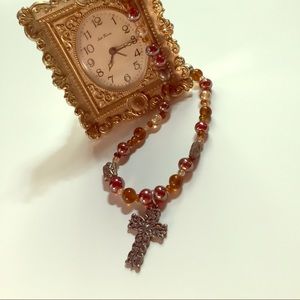Vintage cross necklace