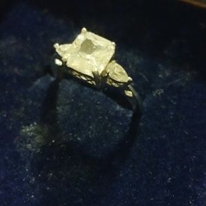3 stone cz ring