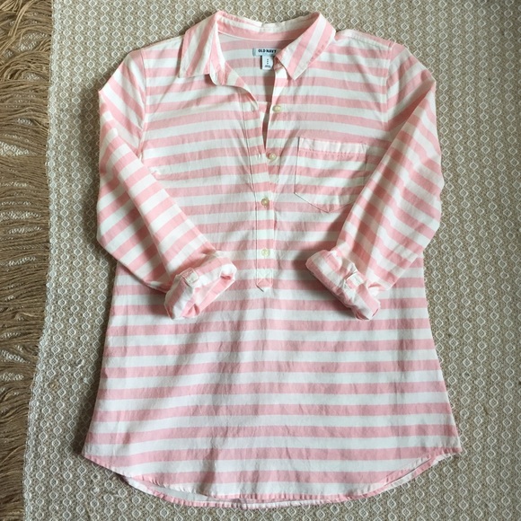 Pink & White Striped Oxford Shirt