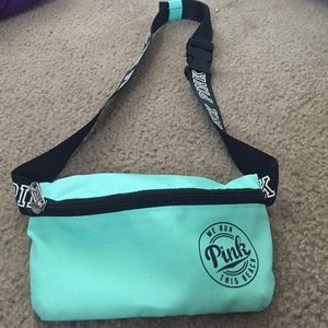 Teal Vs pink fannypack