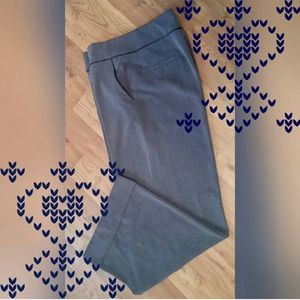 New High waisted pants with black leather piping.