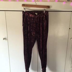 Ecote velvet lounge pant