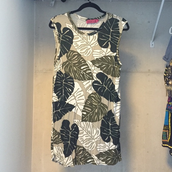Leaf Patterned Dress