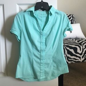 Aqua Cap Sleeved Medical Assistant Shirt