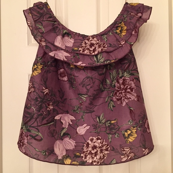 Flirty H&M Strapless Floral Top