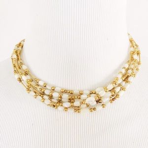 Vintage Shell and Metal Necklace