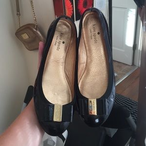 Kate spade black flats size 7.5